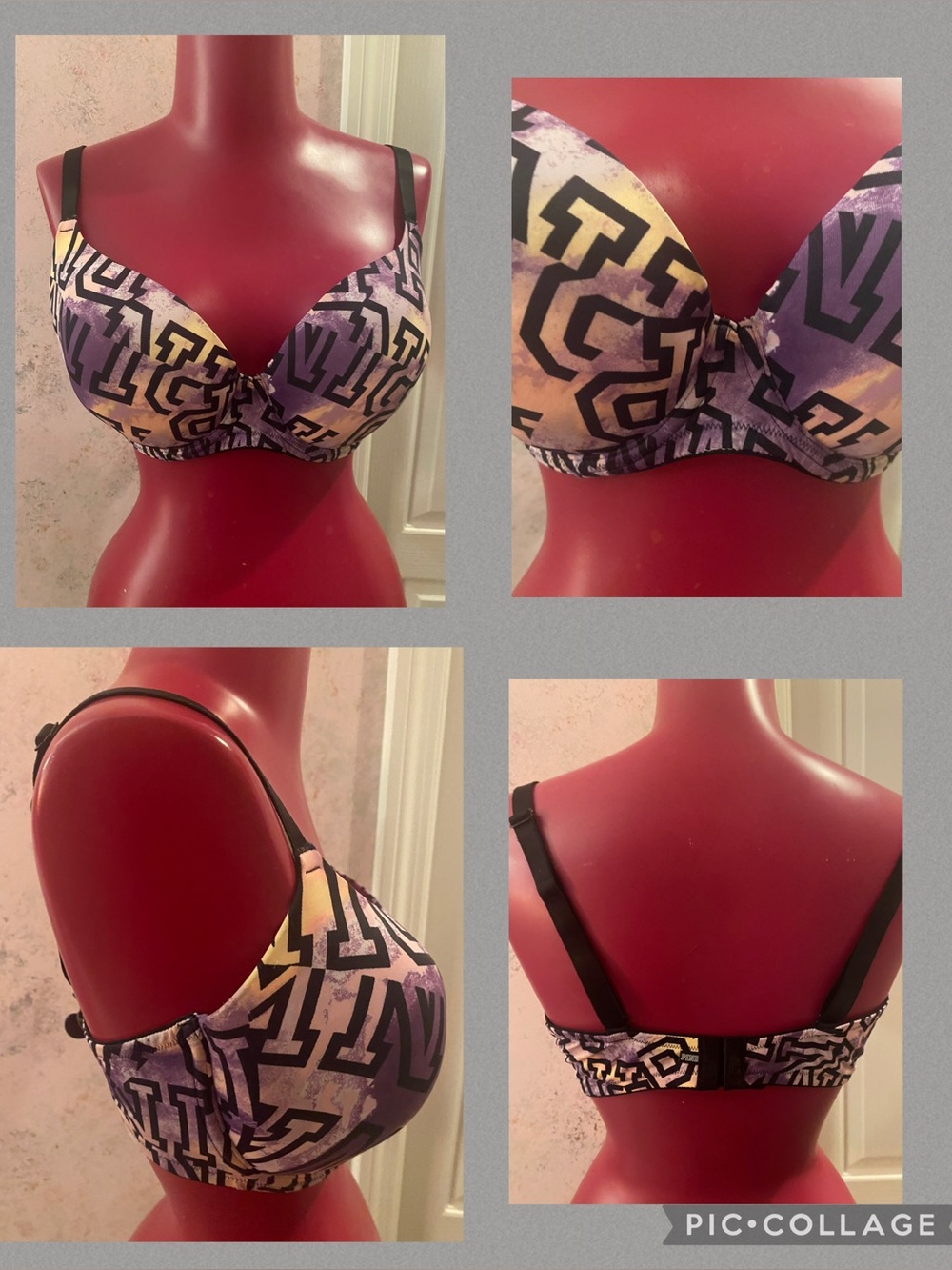 PINK Victoria’s Secret wear everywhere lightly lined bra. Purple size 36DD